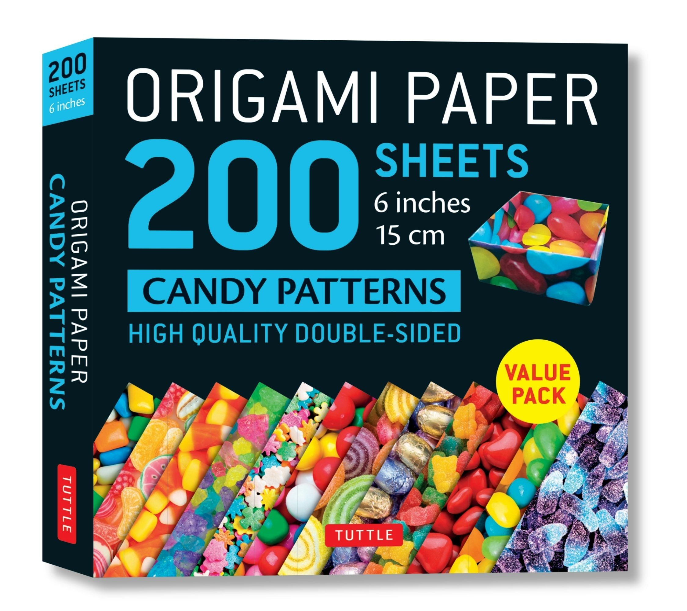 Book cover image for Origami Paper 200 sheets Candy Patterns 6" (15 cm) ISBN: 9780804857123
